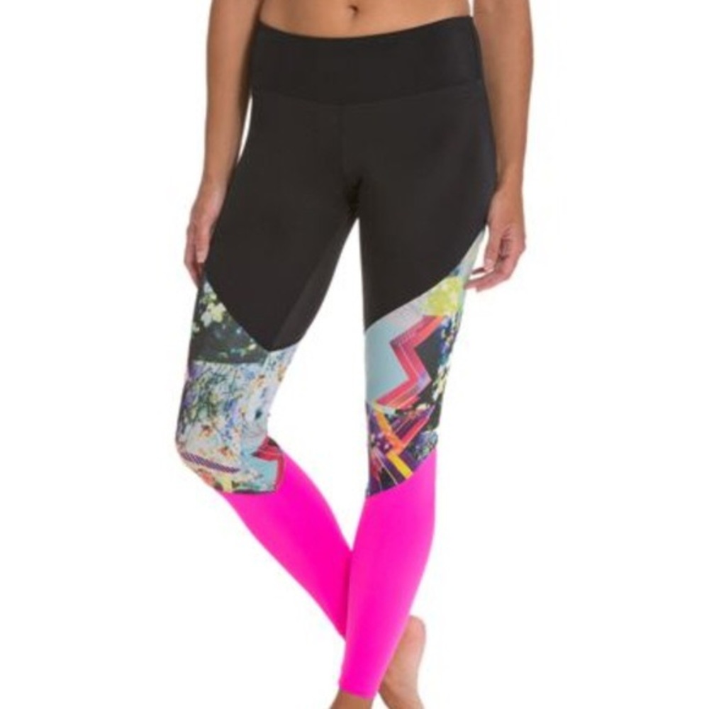 Neon workout leggings